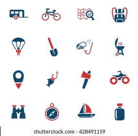 active recreation web icons for user interface design