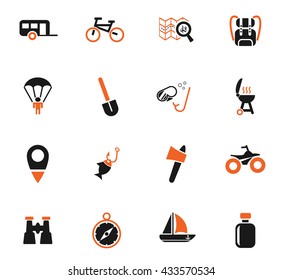 active recreation web icons for user interface design