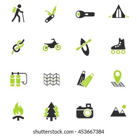 active recreation web icons for user interface design