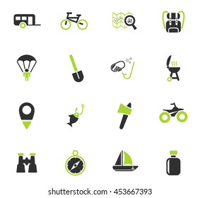 active recreation web icons for user interface design