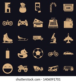 Active rest of child icons set. Simple set of 25 active rest of child vector icons for web for any design