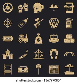 Active rest icons set. Simple set of 25 active rest vector icons for web for any design