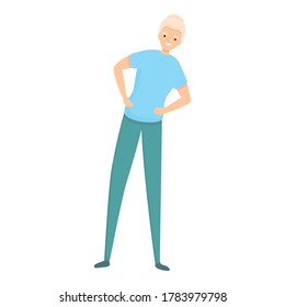 Active retirement icon. Cartoon of active retirement vector icon for web design isolated on white background
