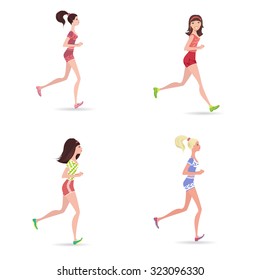 active running girls