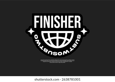 Active Running Lifestyle Club T-shirt Design Modern Sport Vector