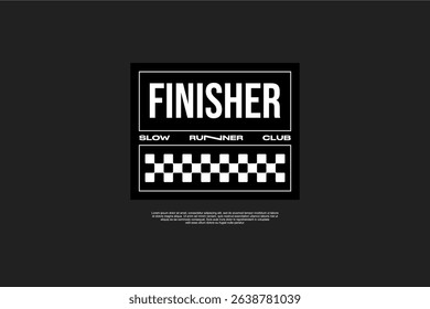 Active Running Lifestyle Club T-shirt Design Modern Sport Vector