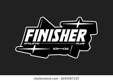Active Running Lifestyle Club T-shirt Design Modern Sport Vector