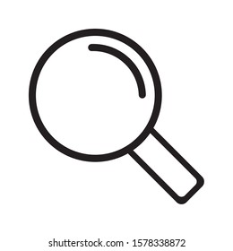Active search Web Icon isolated on white background EPS Vector