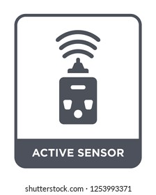 active sensor icon vector on white background, active sensor trendy filled icons from General collection, active sensor simple element illustration