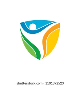 Active Shield Logo, People + Shield Logo