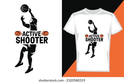 Active Shooter Tshirt design. Game tshirt