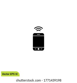 active smartphone wifi icon illustration vector eps 10 logo template