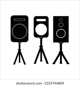 diseño de imagen vectorial de iconos de altavoces activos