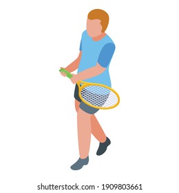 Active sport player icon. Isometric of active sport player vector icon for web design isolated on white background