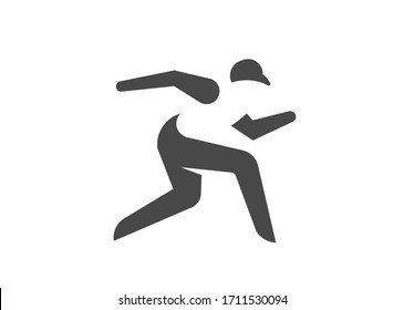 active sport vector monogram color logo template concept illustration