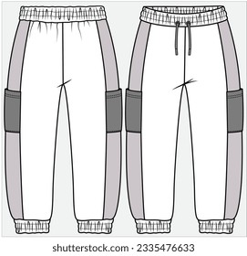 Women Running Trail Skirt Over Leggings With Compression Tights Three  Quarter Pants Active Wear Design Flat Sketch Fashion Illustration Front And  Back View For Girls And Ladies Stock Illustration - Download Image