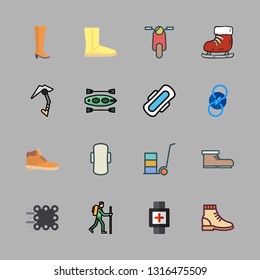 active vector icon set