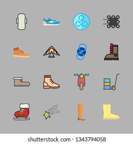 active vector icon set