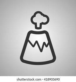 active volcano icon
