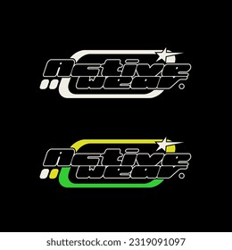 slogan de ypografía de uso activo para camiseta. Impresión vectorial, tipografía, 
