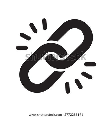 Active Web URL Link Building and Digital Connection Icon