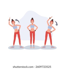 Active woman doing step workout exercise for fitness, cardio, and strength training indoors