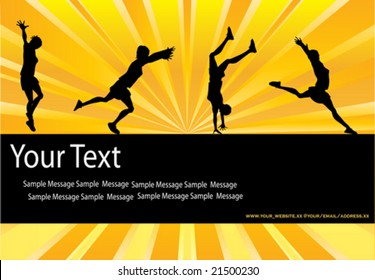 Active Woman Vector Flyer