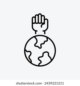 Activism icon vector stock illustration