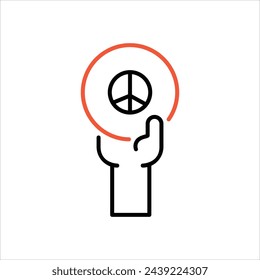 Activism icon vector stock illustration