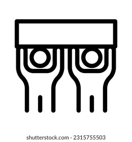 activism line icon illustration vector graphic