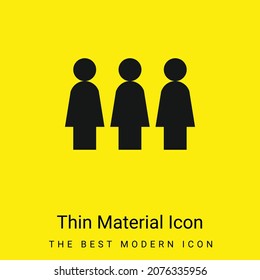 Activism minimal bright yellow material icon