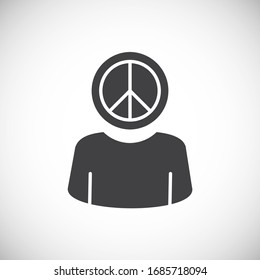 Activism related icon on background for graphic and web design. Creative illustration concept symbol for web or mobile app.