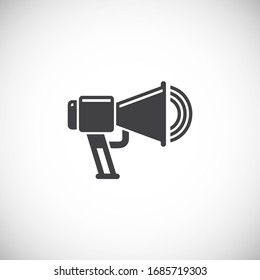 Activism related icon on background for graphic and web design. Creative illustration concept symbol for web or mobile app.
