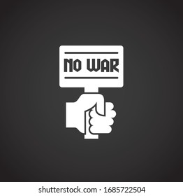 Activism related icon on background for graphic and web design. Creative illustration concept symbol for web or mobile app.