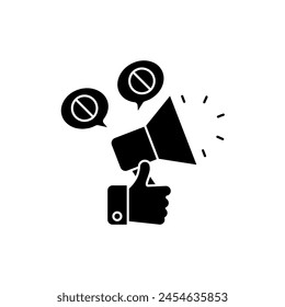 activist concept line icon. Simple element illustration. activist concept outline symbol design.