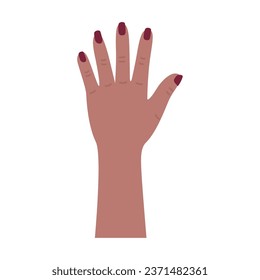 activist hand female illustration isolated
