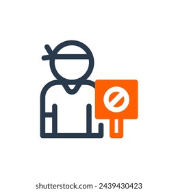 Activist for Social Change Vector Icon Illustration