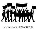 
Activists Protesting at a Rally or Demonstration Graphic
