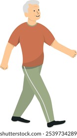 Actividades Ilustración de Personas de ancianos. Carácter de Vector plano