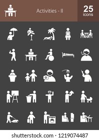Activities Glyph Inverted Icons