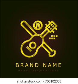 Activities golden metallic logo