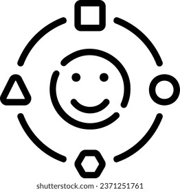 Activities line icon illustration vector
