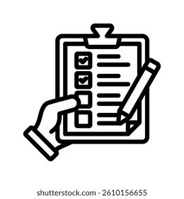 Activities Line Vector Illustration On White Background.