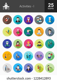 Activities Long Shadow Icons