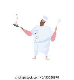 Activities man chef in uniform. Professional restaurant worker. 
