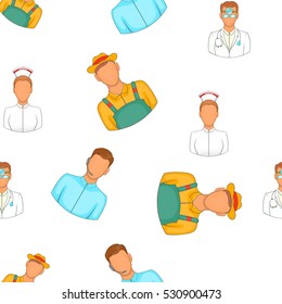 Activities pattern. Cartoon illustration of activities vector pattern for web