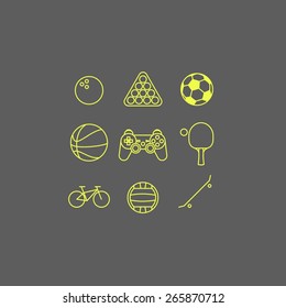 Activities And Sports Icons 