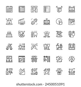 Activities Thin Line Icons. Collection