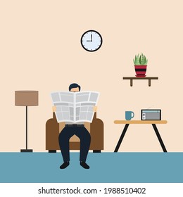 Actividades relajantes en la ilustración de diseño de vectores domésticos 07