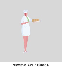 Activities woman chef in uniform. Professional restaurant worker. 